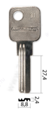 №174/1 Palladium-3 (2 паза) (8,8*2,4*27,4мм)
