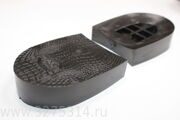 Каблук Монолитный из полиуретана Черепашка Xprofi 80мм*90мм*25мм черн(пара)